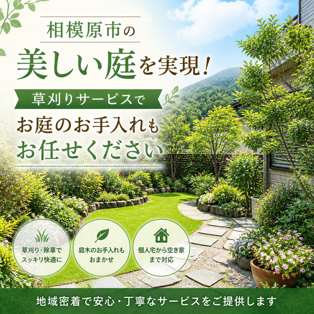 相模原市の美しい庭を実現！草刈りサービスでお庭のお手入れもお任せ