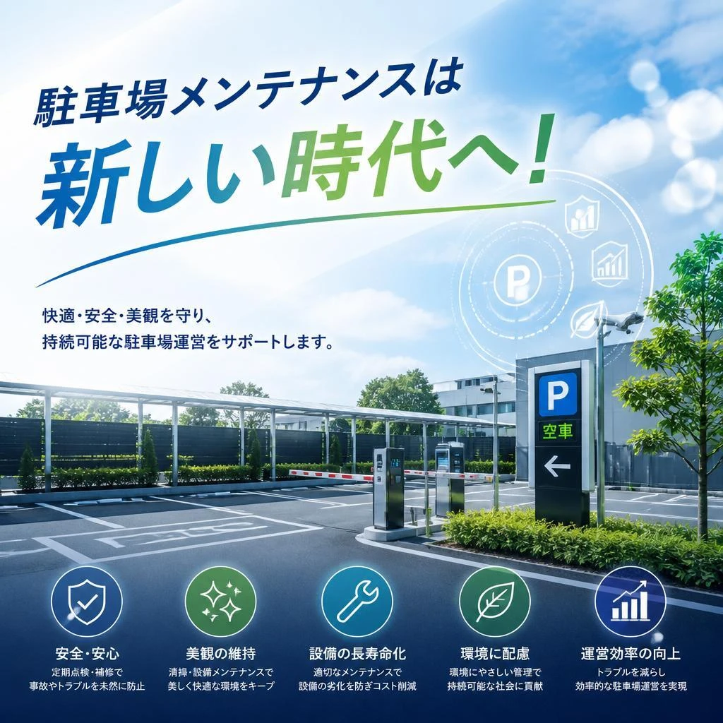 駐車場メンテナンスは新しい時代へ！