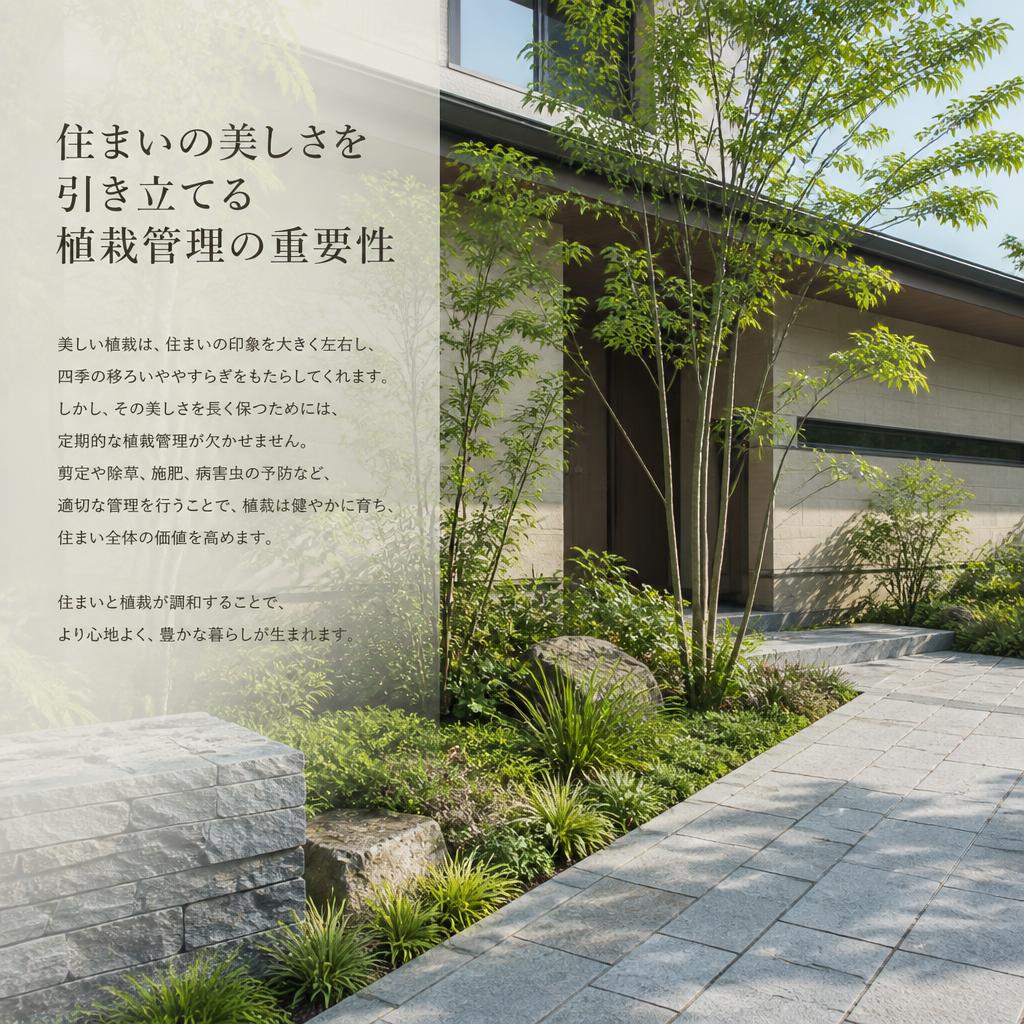 住まいの美しさを引き立てる植栽管理の重要性