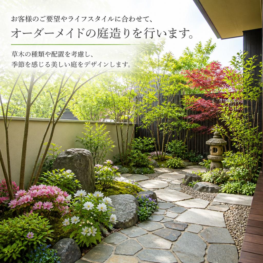 オーダーメイドの庭造りをご提案