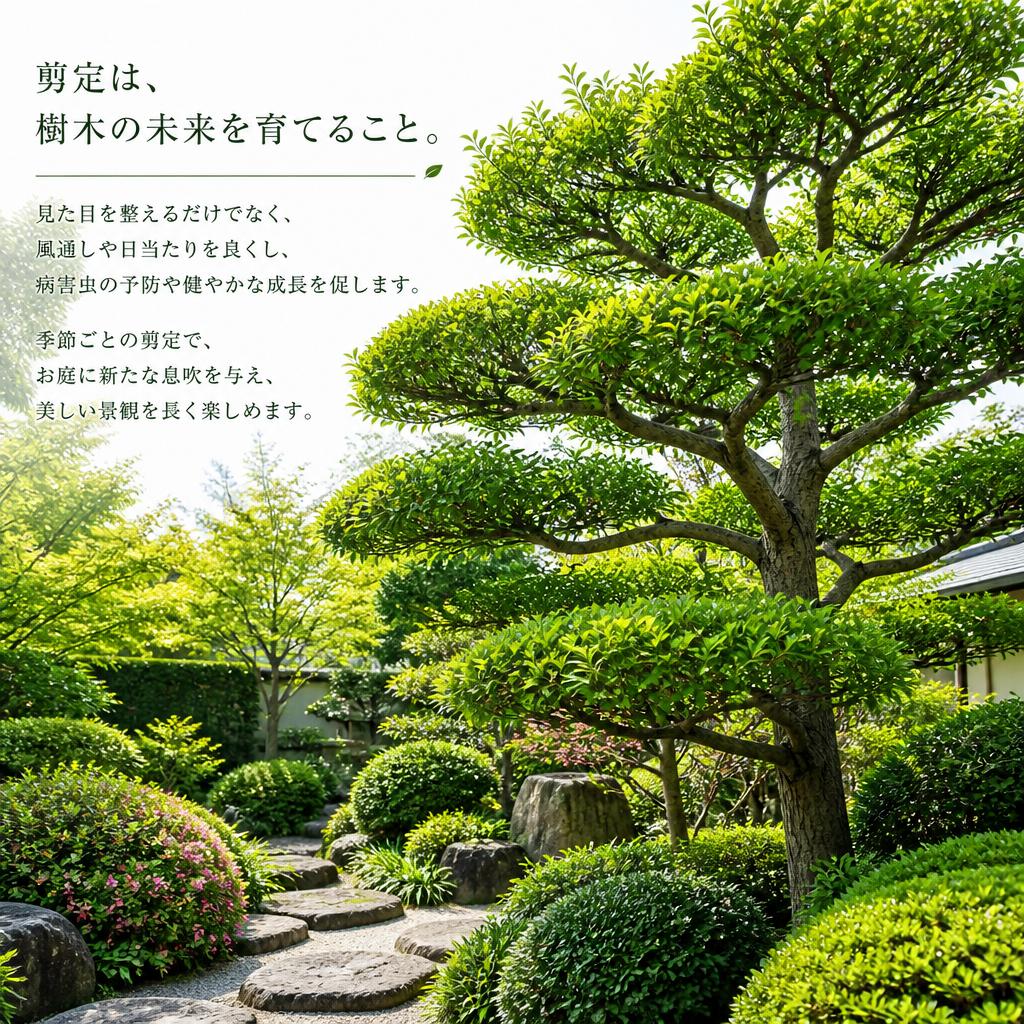 樹木剪定で庭の美しさを引き出す