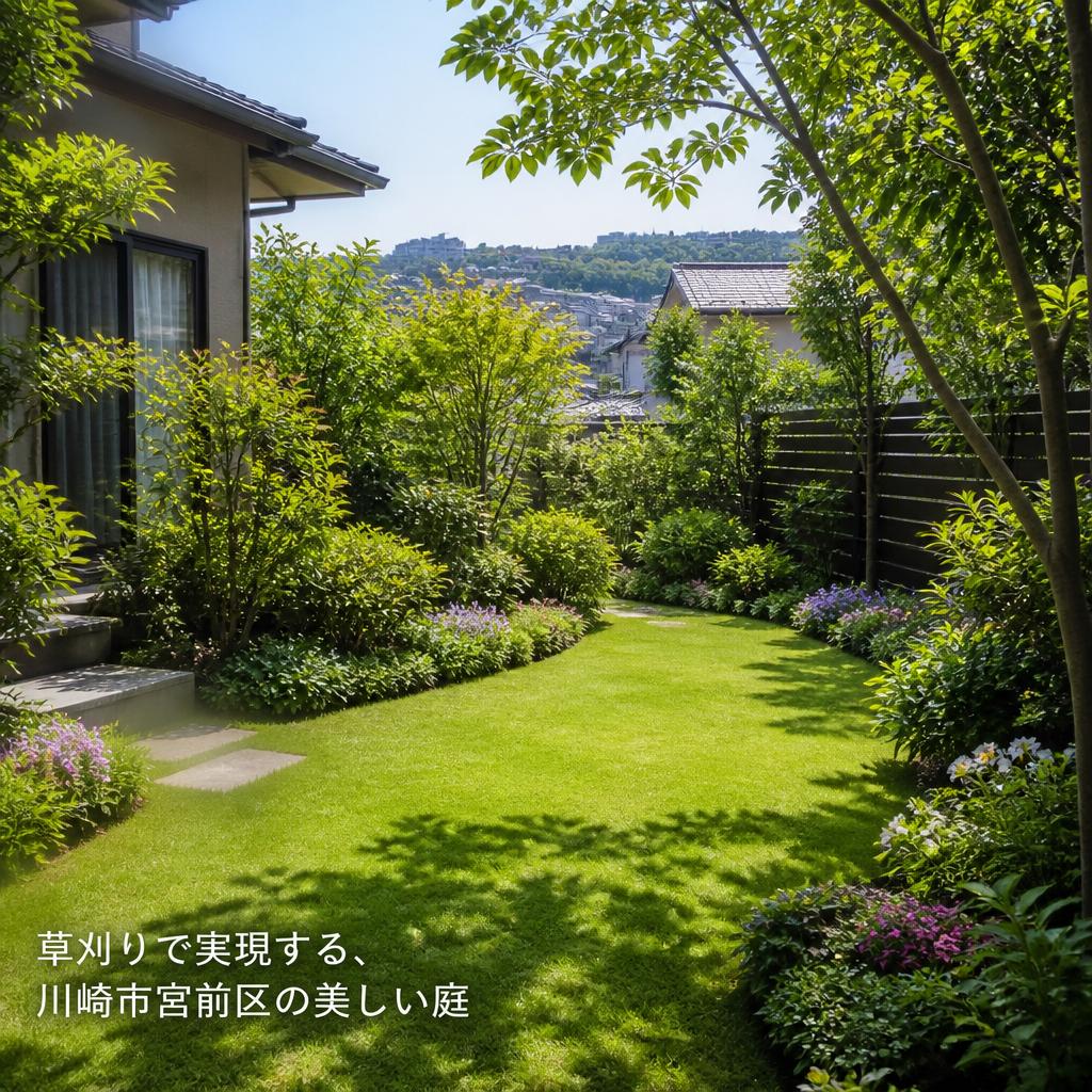 草刈りで実現する、川崎市宮前区の美しい庭