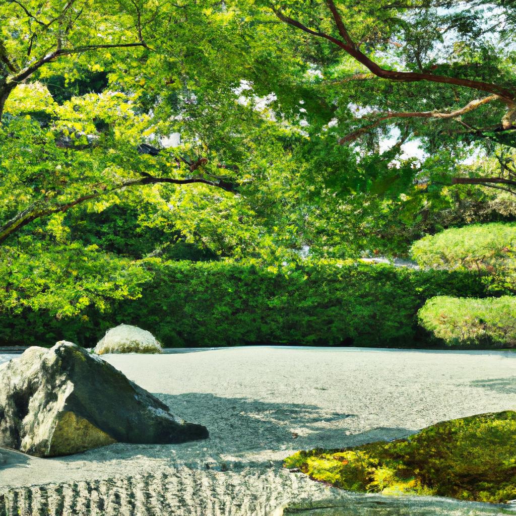 美しい多摩エリアの砂利敷庭園で心安らぐひとときを